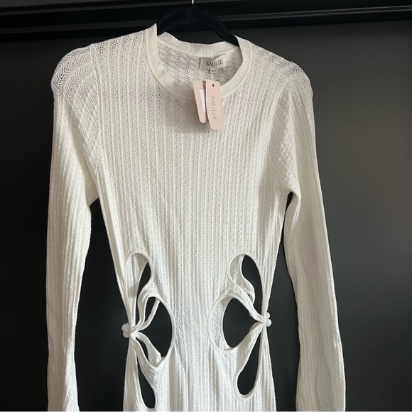 Say Lee Destiny Knit Maxi Dress in Ivory Size US 4 NEW! New with tags! - Picture 6 of 14